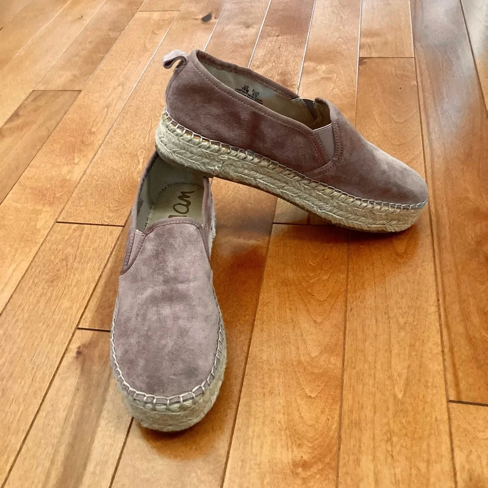 Sam Edelman Carrin Suede Platform Espadrille Size 10